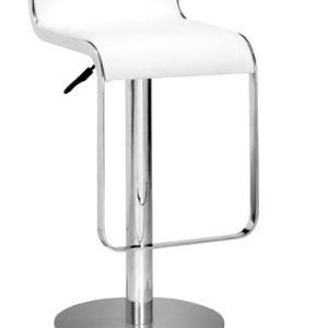 white_chrome_stool